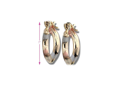 Three Tone Plated | Fashion Earrings